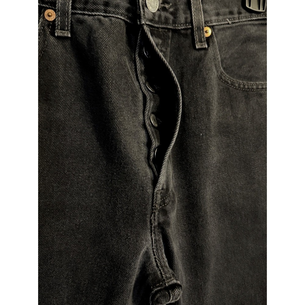 Levi's 501 Original Fit Button Fly Jeans 32x32 Black Straight Leg - Picture 5 of 8